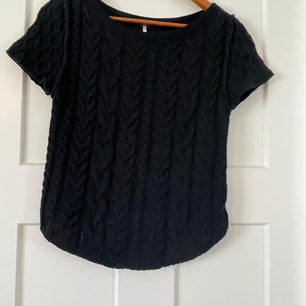 Free People Women's textured Sweater Top